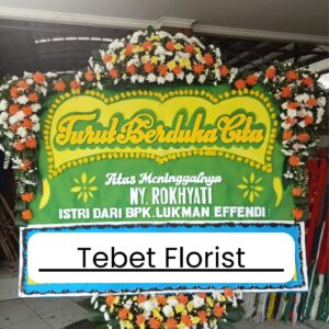 Bunga papan duka cita sebagai ungkapan belasungkawa