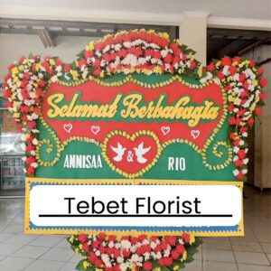 Bunga papan ucapan pernikahan Tebet Florist