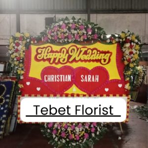 Bunga papan wedding ucapan pernikahan